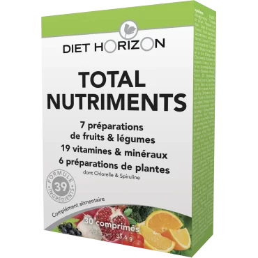Total nutriments 30 comprimés Diet Horizon