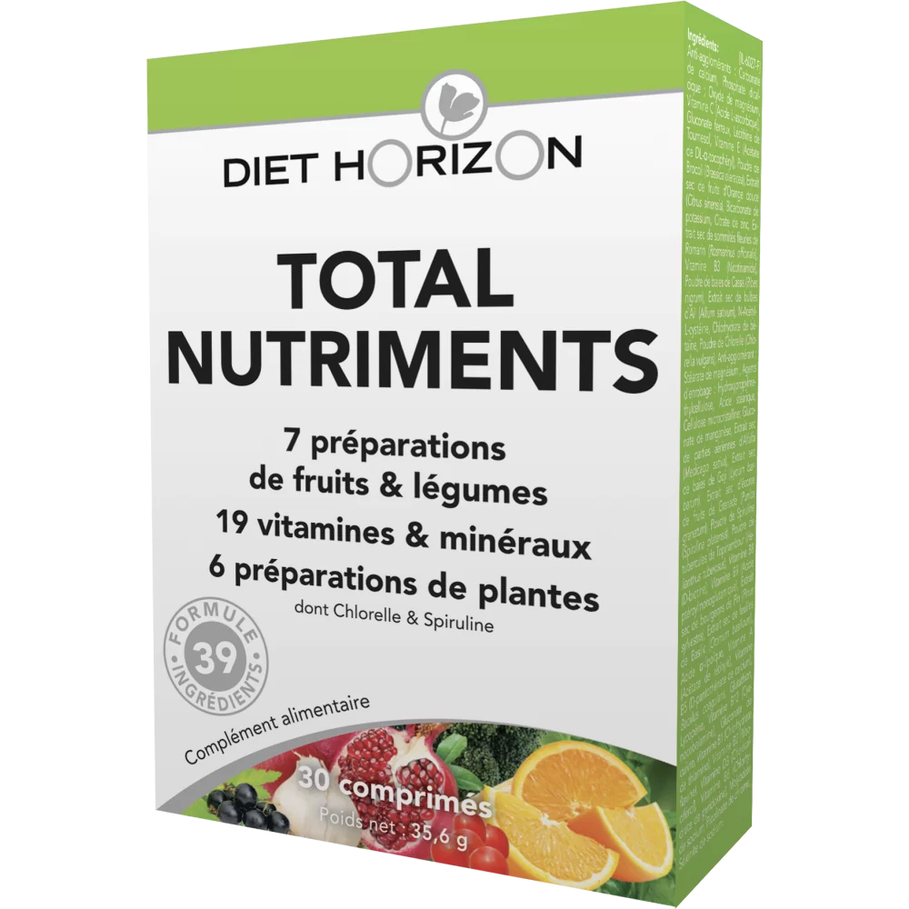 Total nutriments 30 comprimés Diet Horizon