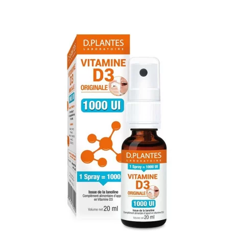 Vitamine D3 1000UI spray 20ml D.Plantes
