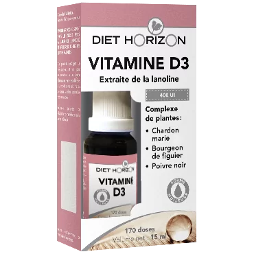 Vitamine D3 400UI 15ml Diet Horizon