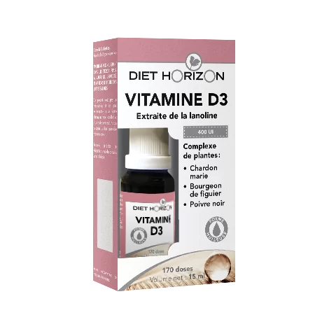 Vitamine D3 400UI 15ml Diet Horizon