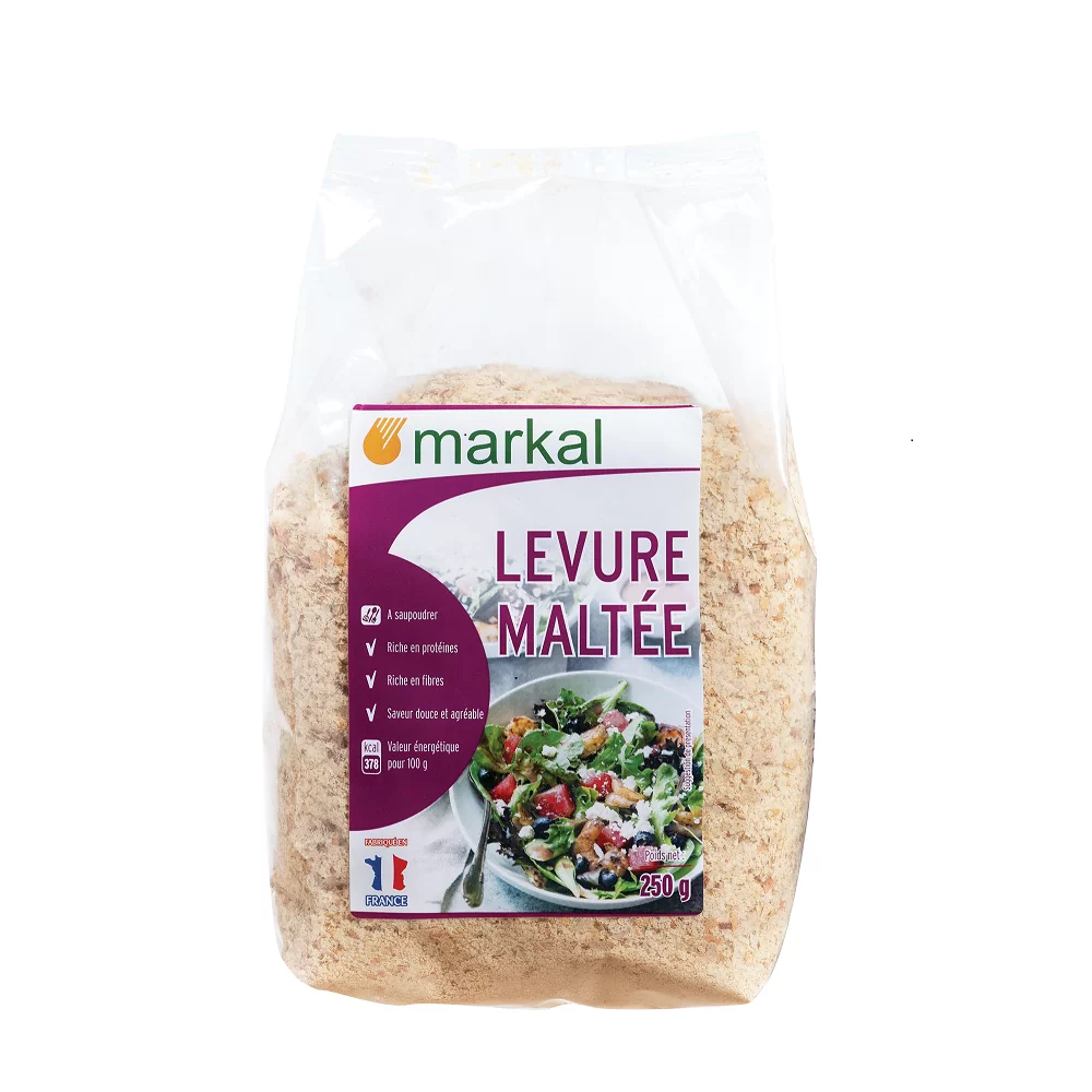 Levure maltée en paillettes 250g Markal