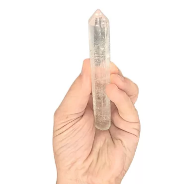 Baguette de soins énergétiques en cristal de roche grade A 12cm STONOOD