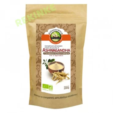 Ashwagandha en poudre 200g Ecoidées BIO