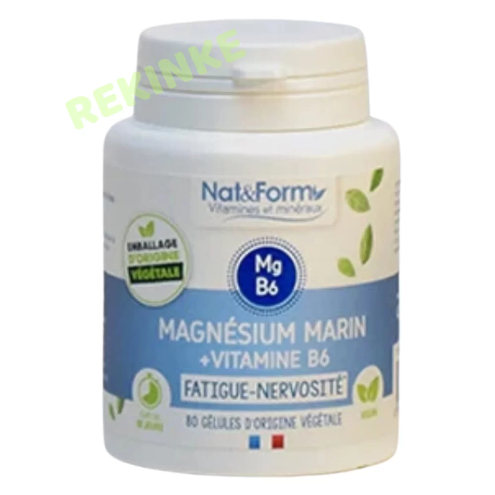 Magnesium marin + B6 40 gélules Nat et Form