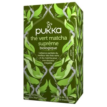 Thé vert matcha suprême 20 sachets Pukka