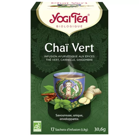 Infusion chaï vert 17 sachets Yogi Tea BIO