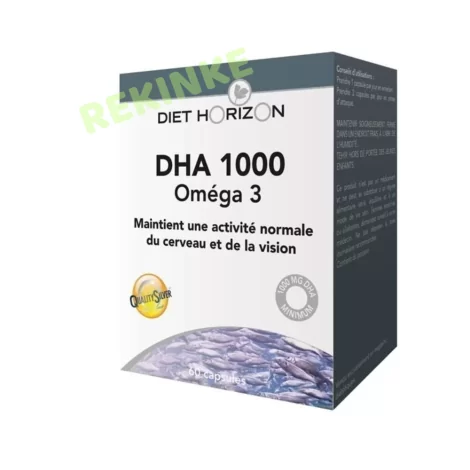 DHA 1000 oméga 3 60 capsules Diet Horizon