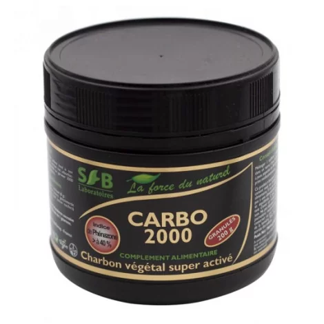 Charbon végétal super activé en granulés (CARBO 2000) 200g SFB