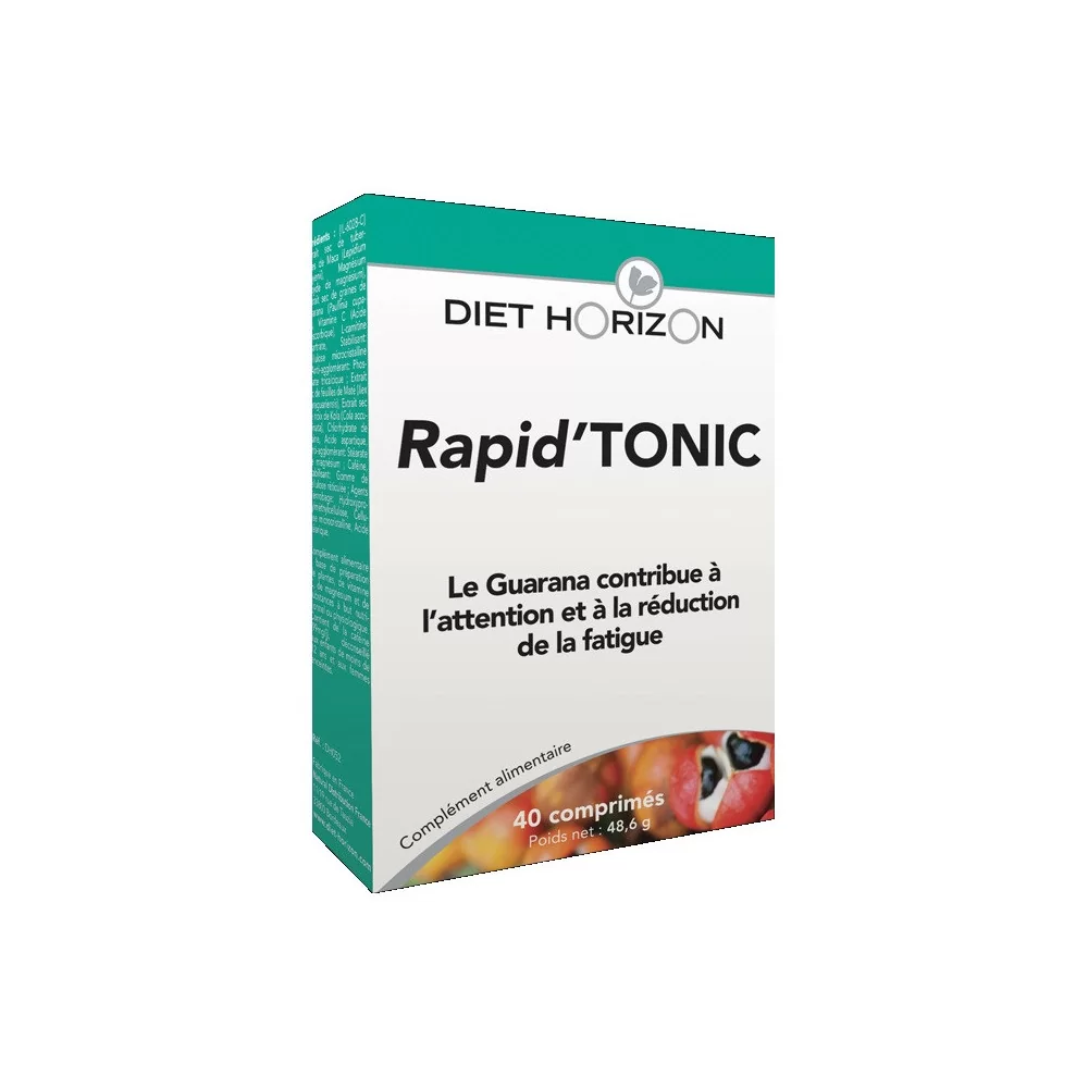 Rapid'TONIC 40 comprimés Diet Horizon avec guarana maca maté