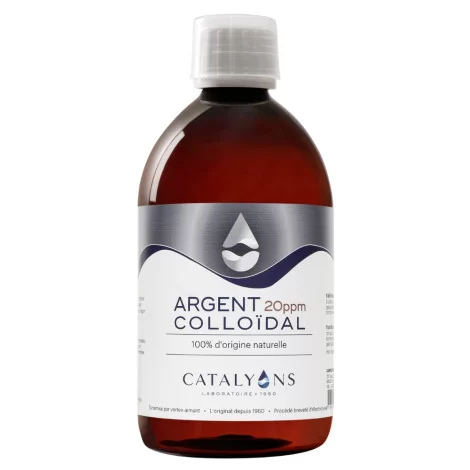 Argent colloïdal 20ppm 500ml Catalyons