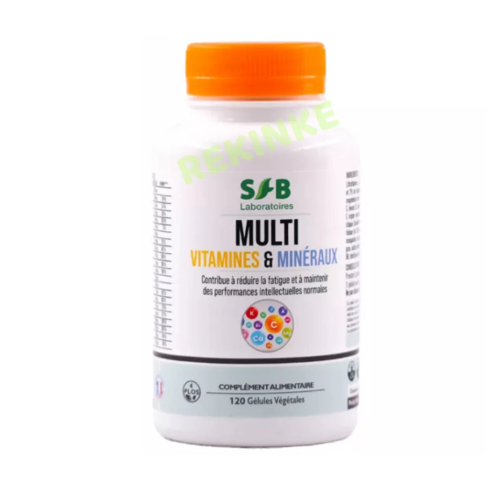 Multi vitamines et minéraux 120 gélules SFB