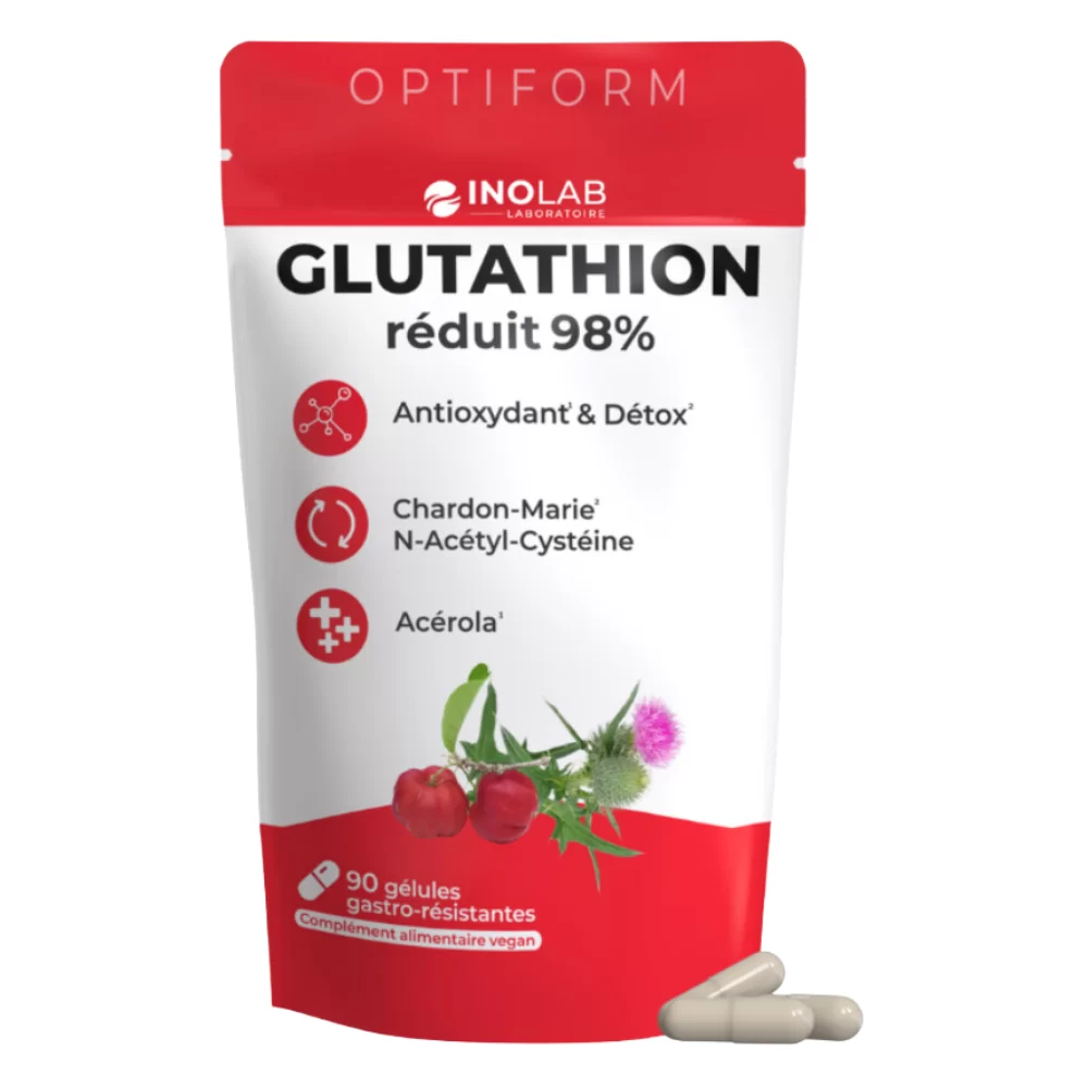 Optiform glutathion synergie 90 gélules INOLAB