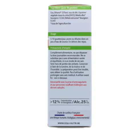 Gemmothérapie bouleau 30 ml EQUI-NUTRI LABORATOIRE BIO