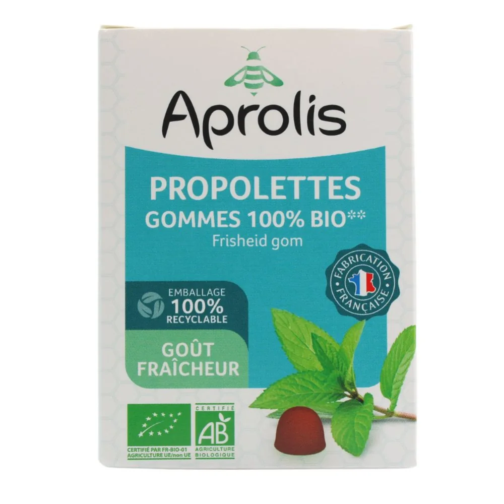 Propolettes gommes goût fraîcheur Aprolis BIO