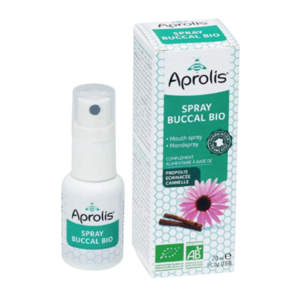 Spray buccal propolis échinacée cannelle 20ml Aprolis BIO