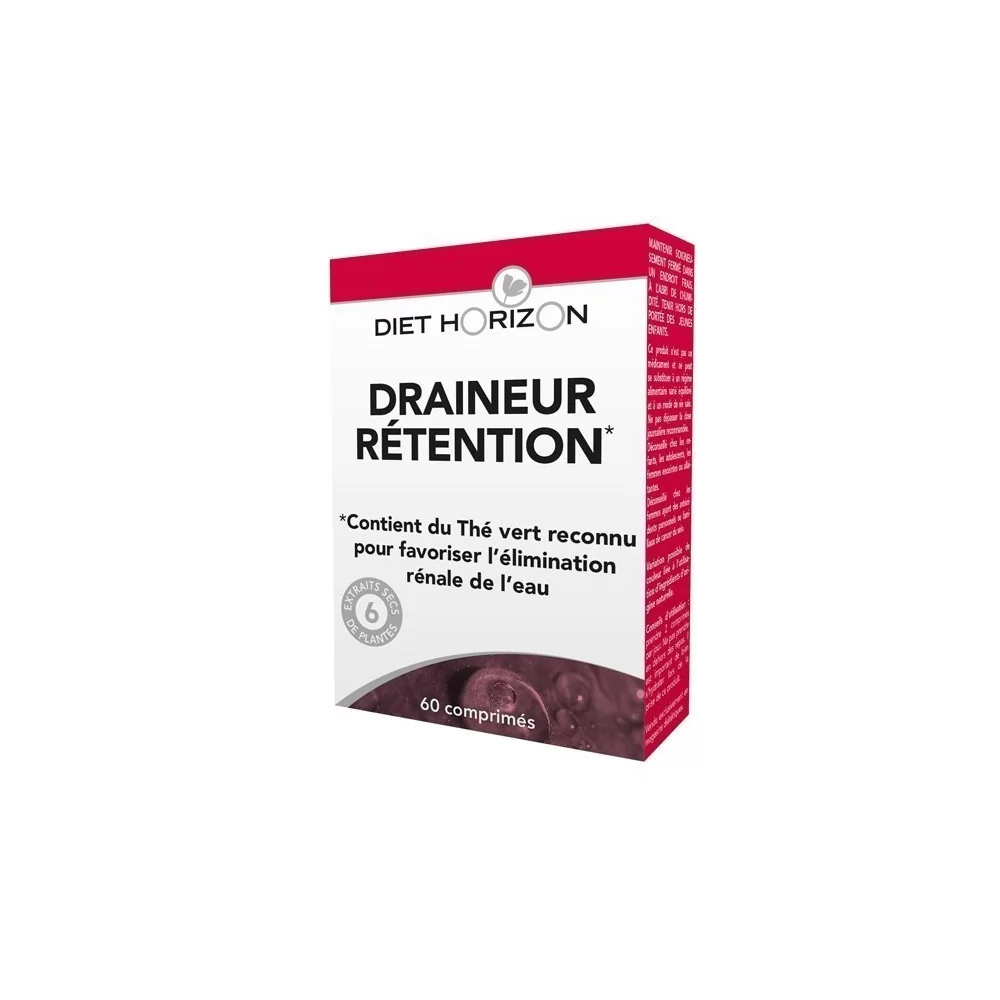 Draineur retention 60 comprimés Diet Horizon